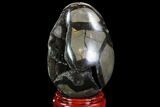 Septarian Dragon Egg Geode - Crystal Filled #88295-1